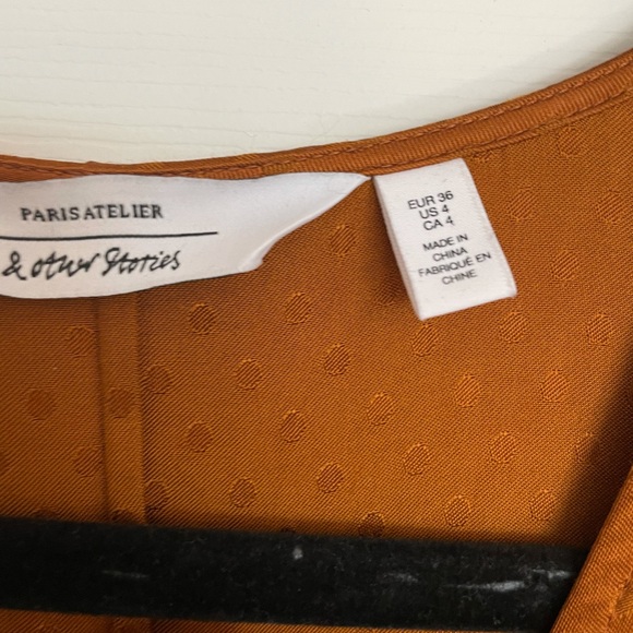 &Other Stories Jacquared Empire Midi Dress… - Picture 5 of 6